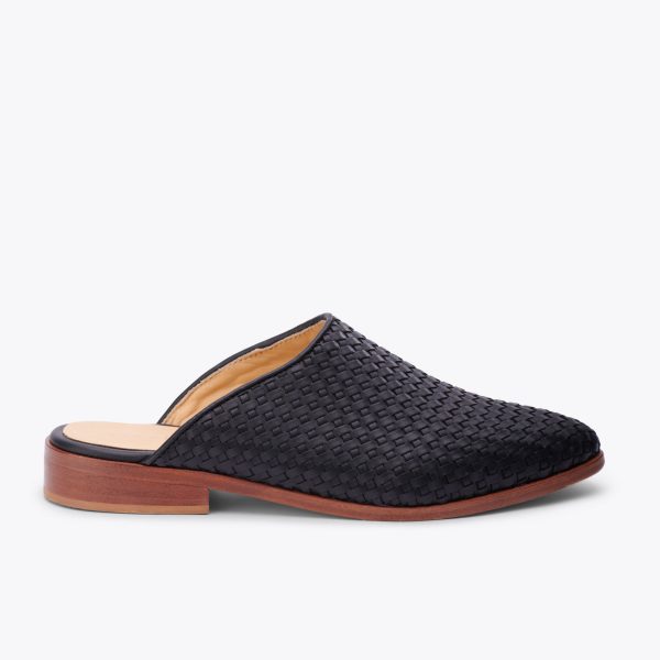 Ama Woven Mule Woven Black - Image 8