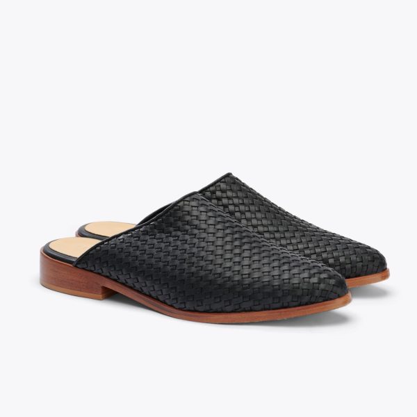 Ama Woven Mule Woven Black - Image 2