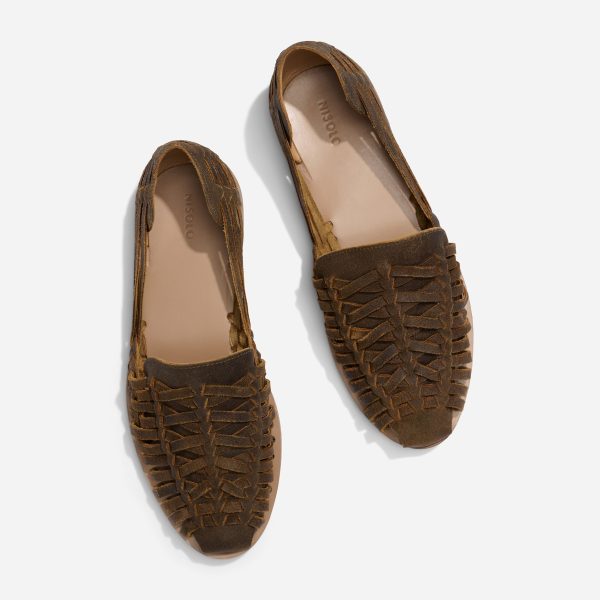 Men's Huarache Sandal Waxed Brown - Image 4