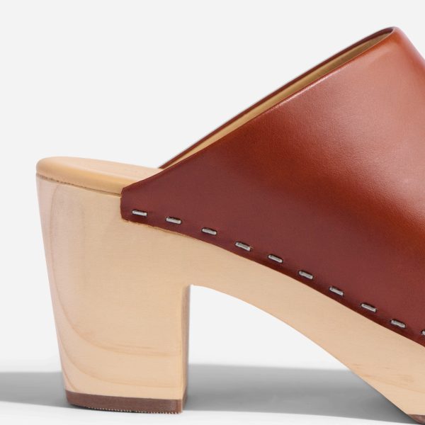 All-Day Heeled Clog Brandy - Image 9