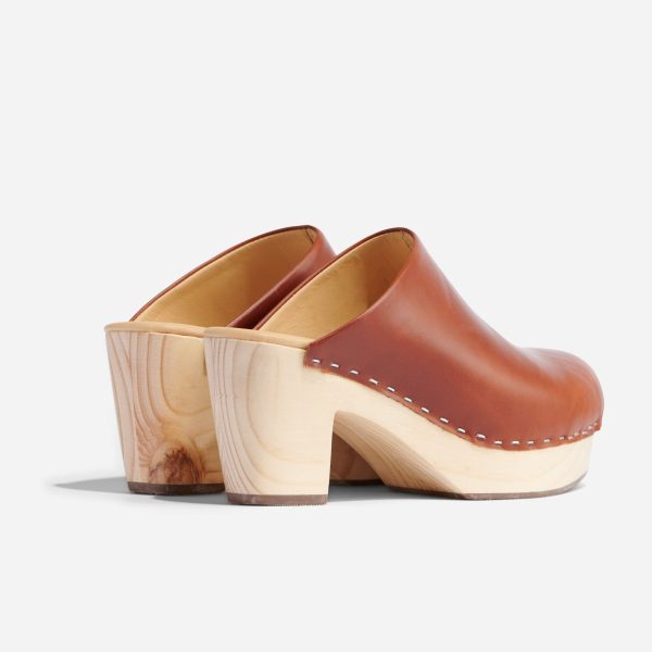 All-Day Heeled Clog Brandy - Image 8