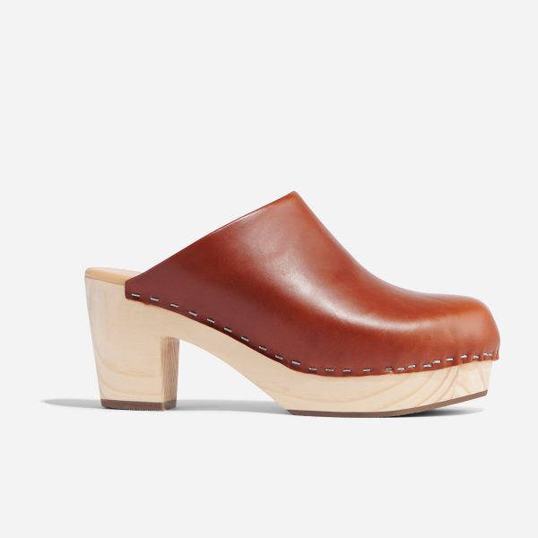 All-Day Heeled Clog Brandy - Image 5
