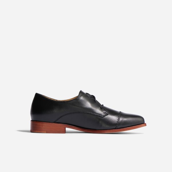 Emilia Cap Toe Oxford Black - Image 2