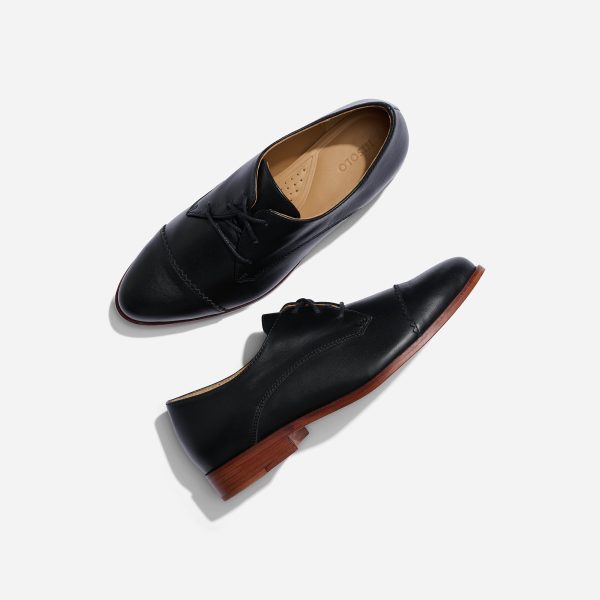 Emilia Cap Toe Oxford Black - Image 3