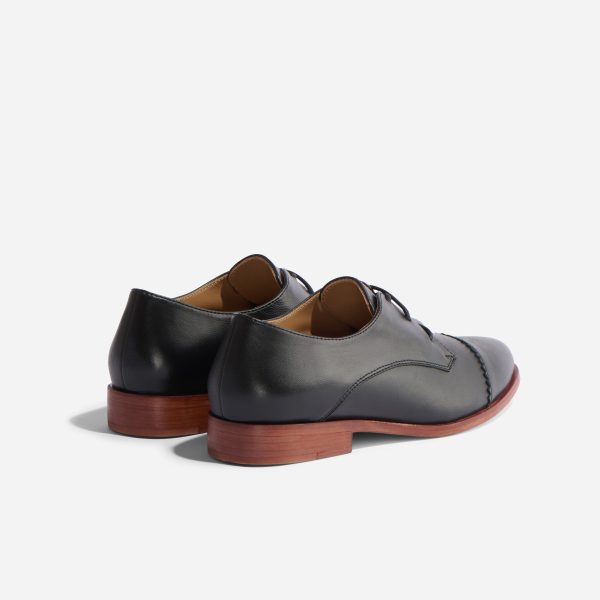Emilia Cap Toe Oxford Black - Image 4