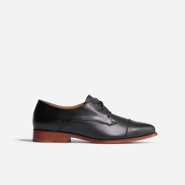 Emilia Cap Toe Oxford Black - Image 5