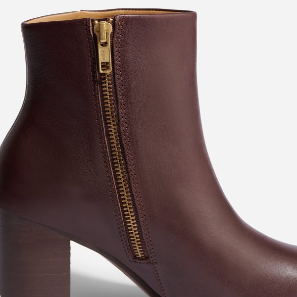 Lia Heeled Bootie Wine - Image 2