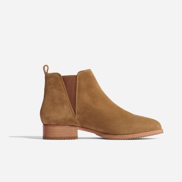 Eva Everyday Chelsea Boot Taupe Suede - Image 2