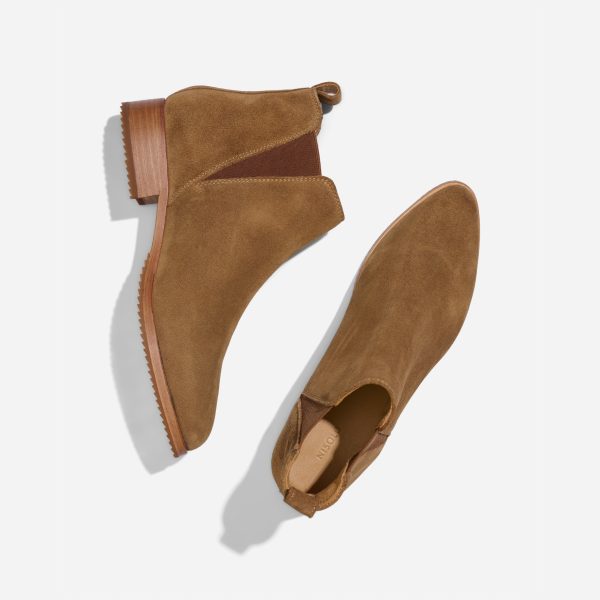 Eva Everyday Chelsea Boot Taupe Suede - Image 3