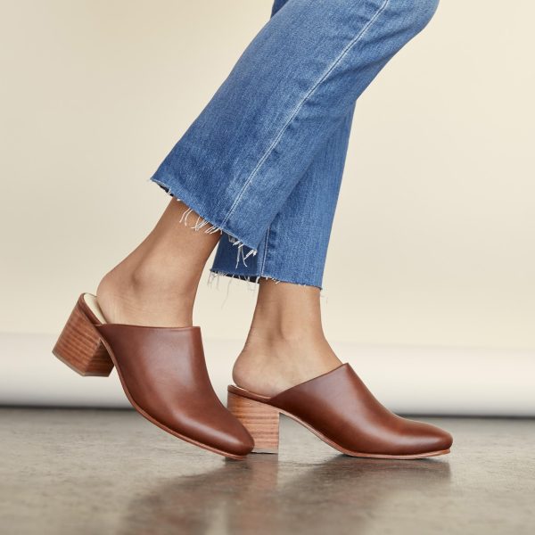 All-Day Heeled Mule Brandy - Image 7