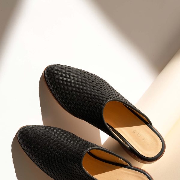 Ama Woven Mule Woven Black - Image 7