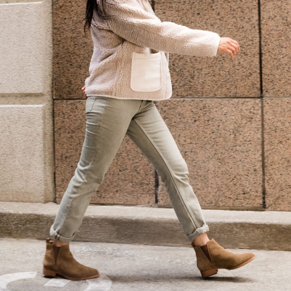 Eva Everyday Chelsea Boot Taupe Suede - Image 12