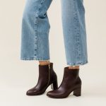 Lia Heeled Bootie Wine - Image 9
