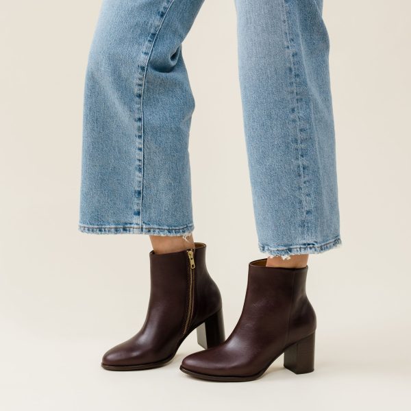 Lia Heeled Bootie Wine - Image 9