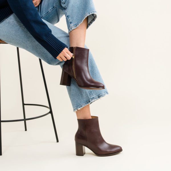 Lia Heeled Bootie Wine - Image 10
