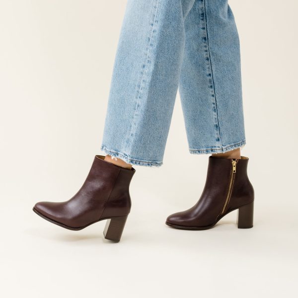 Lia Heeled Bootie Wine - Image 11